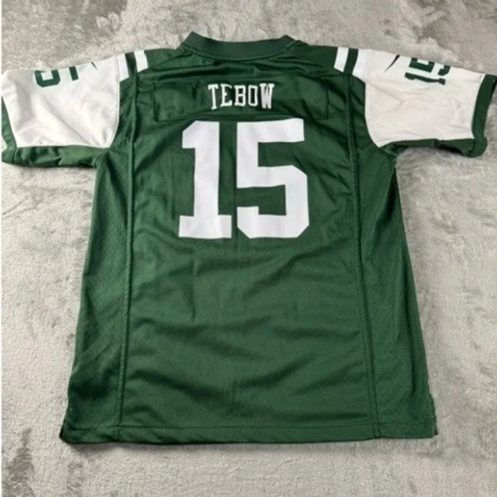Tim Tebow 15 New York Jets Nike Jersey Youth L Green White NFL Football